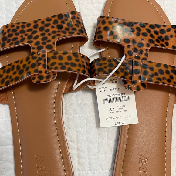 J.Crew Tortoise beachside slide sandals - size 7 - Picture 4 of 8